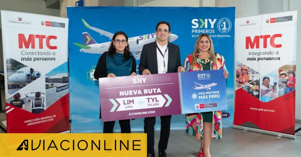 SKY estrena vuelos Lima-Talara y refuerza su expansión en el norte de Perú