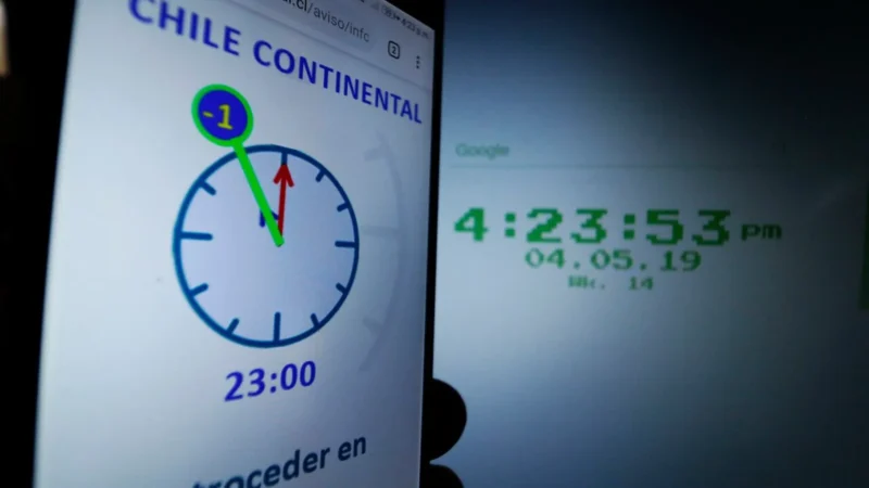 Senadores proponen fin de los cambios de hora: Chile tendría UTC-4 todo el año