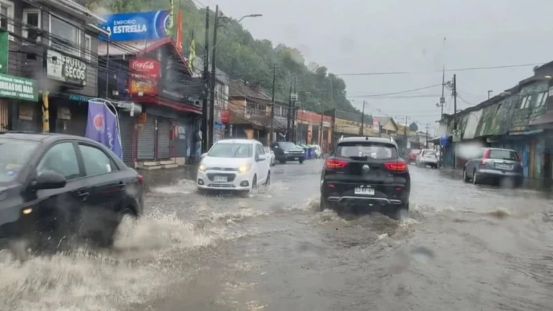 Alerta meteorológica por lluvias intensas en La Araucanía, Los Ríos y Los Lagos