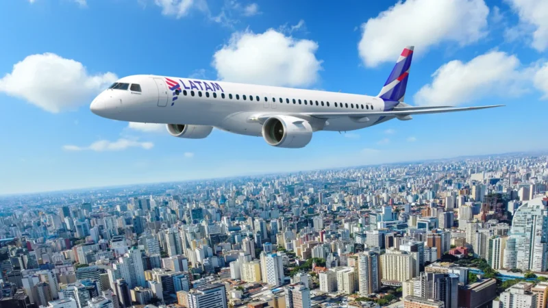 Latam evalúa sumar 50 aviones Embraer para rutas en Chile y Perú