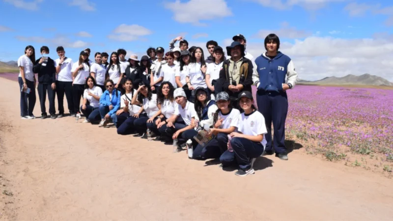 Estudiantes de Atacama se suman a la protección del desierto florido