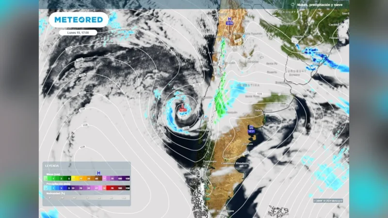 Emergencia climática preventiva desde Coquimbo al Biobío por tormentas y granizo