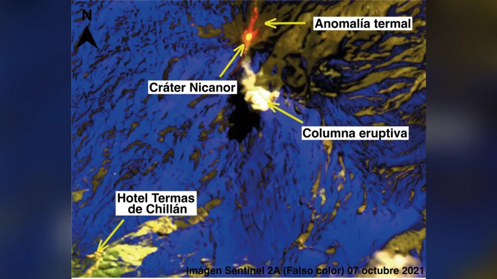 Nevados de Chillán registró seis pulsos eruptivos en menos de cinco horas