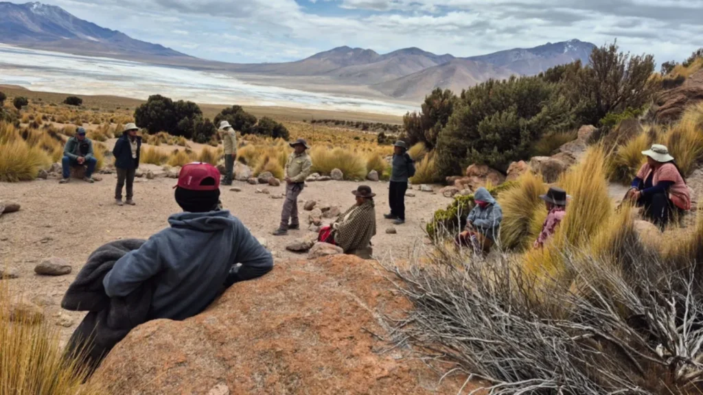 Adultos mayores de Putre participaron en baños de naturaleza en el Salar de Surire