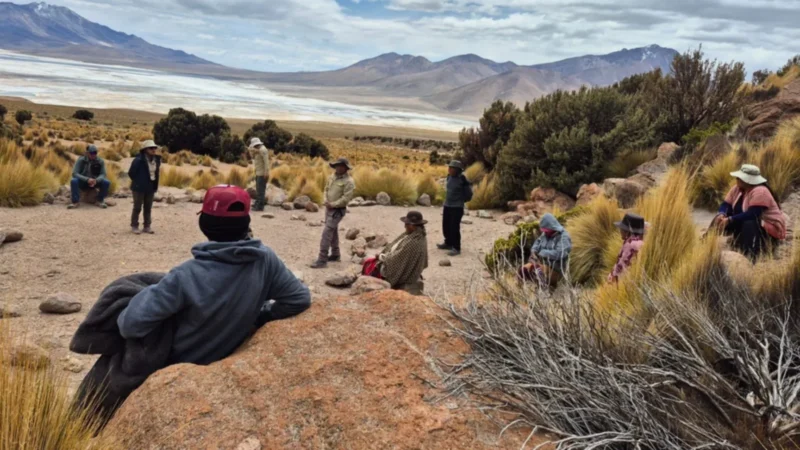 Adultos mayores de Putre participaron en baños de naturaleza en el Salar de Surire